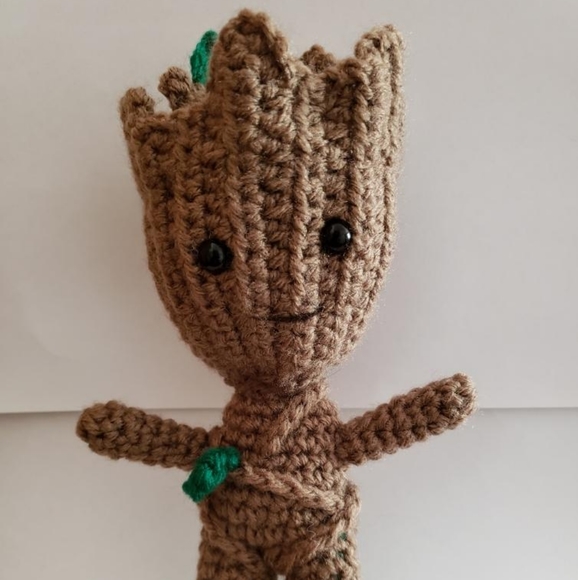 Hand Made Groot Inspired Amigurumi - Picture 4 of 4
